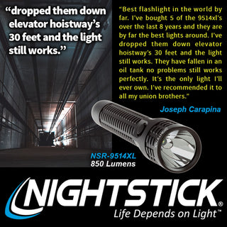 NSR-9514XL: Polymer Duty Size Rechargeable Flashlight