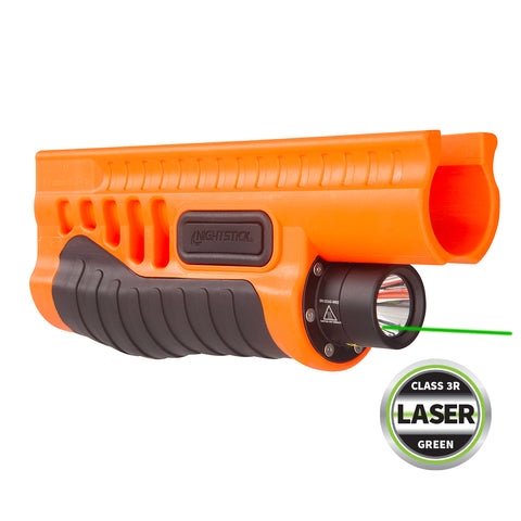 SFL-12GL: Less-Lethal Orange Shotgun Forend Light with Green Laser for Mossberg® 500/590/Shockwave