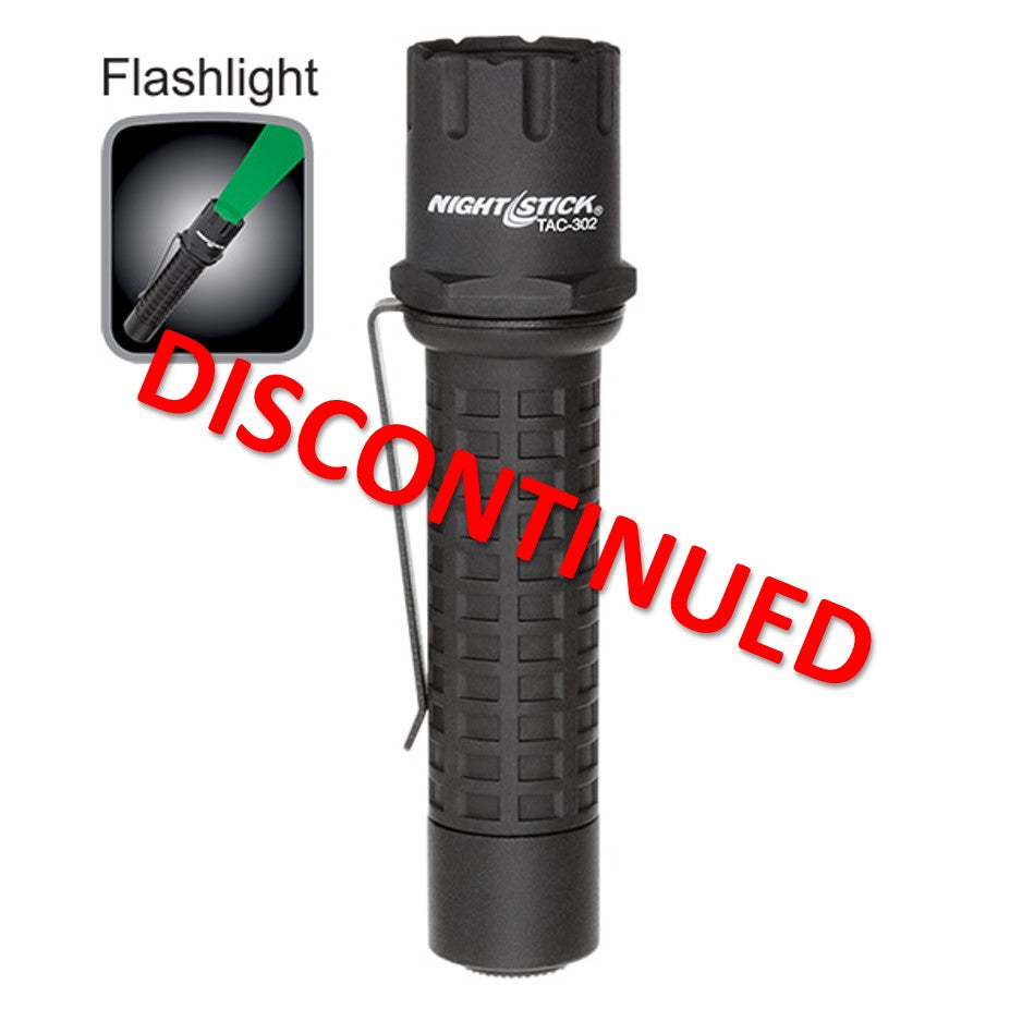 TAC-302B: Polymer Tactical Flashlight - Green LED (DISCONTINUED)