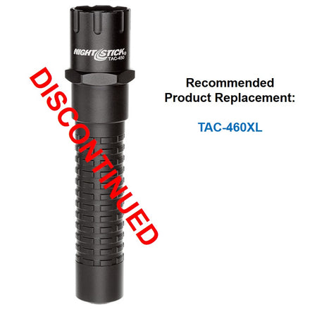 TAC-450BLB: Metal Tactical Flashlight - Rechargeable (light & battery only)