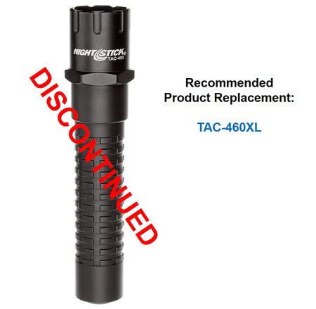 TAC-450B: Metal Tactical Flashlight - Rechargeable