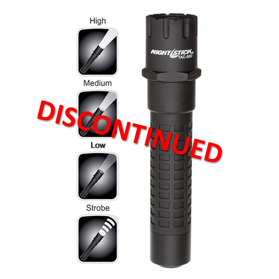 atak 500 lumen rechargeable flashlight TAC-500B: Polymer Rechargeable Tactical Flashlight (DISCONTINUED)