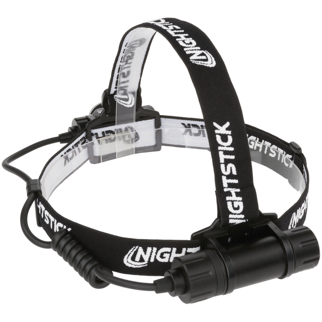 Nightstick Adjustable Beam Headlamp USB Rechargeable, Black 