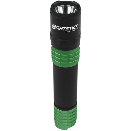 USB-558XL-G: USB Tactical Flashlight w/Holster - Green