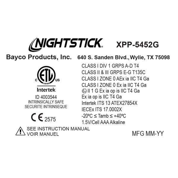 XPP-5452GC: Intrinsically Safe Headlamp w/Hard Hat Clip (DISCONTINUED)