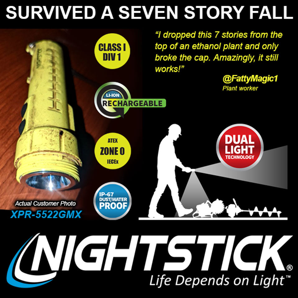 class 1 div 2 flashlights rechargeable lithium XPR-5522GMX: Rechargeable Dual-Light Flashlight w/Dual Magnets
