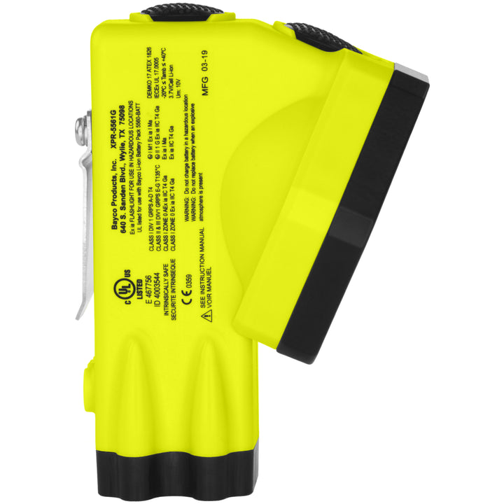 XPR-5561G: [Zone 0] IS Permissible Rechargeable ATEX Dual-Light Cap Lamp