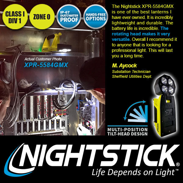 INTEGRITAS Intrinsically Safe Rechargeable Lantern w/Magnetic Base