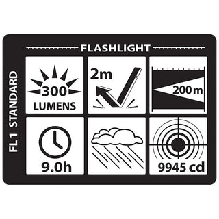 NSR-9854E: Polymer Full-Size Dual-Light - Rechargeable