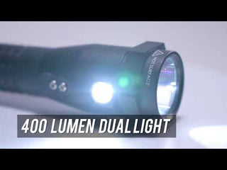 NSR-9940XL-BL: Metal Dual-Light Rechargeable Flashlight w/Magnet - Blue